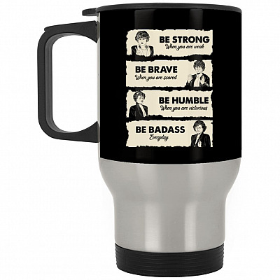 14 oz. Silver Travel Mug