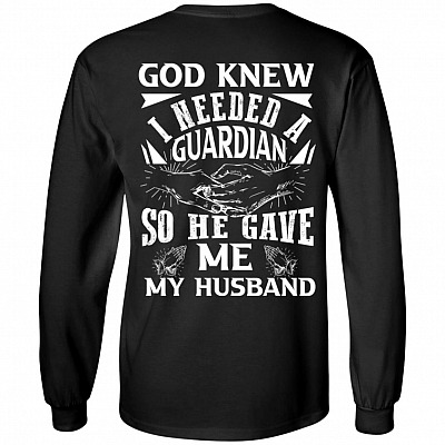 God Knew I Needed A Husband Hoodie, Black, Long Sleeve