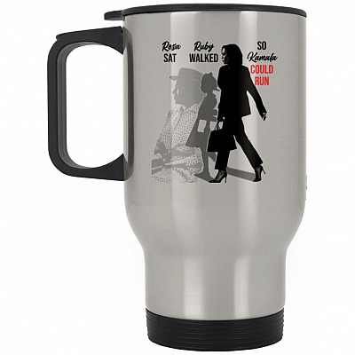 14 oz. Silver Travel Mug
