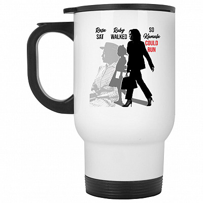 14 oz. White Travel Mug