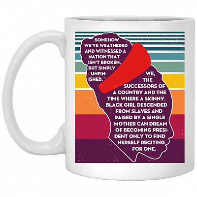 Amanda Gorman Mug, White, 11 oz. White Mug