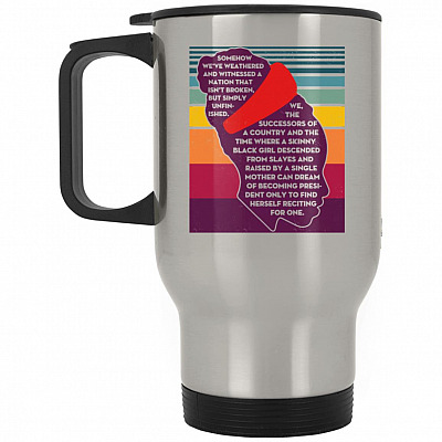 14 oz. Silver Travel Mug