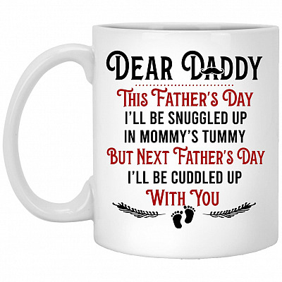 Daddy Mug, White, 11 oz. White Mug