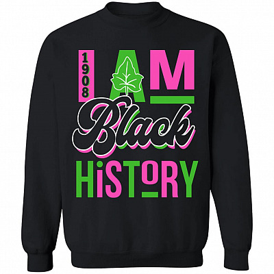 I Am Black Hoodie, Black, Sweatshirt