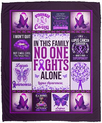 Lupus Blanket, White, Cozy Plush Fleece Blanket - 50x60