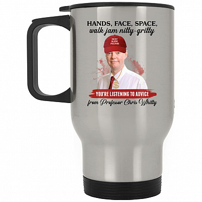 14 oz. Silver Travel Mug