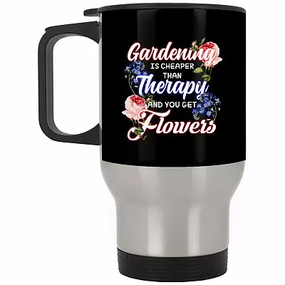 14 oz. Silver Travel Mug