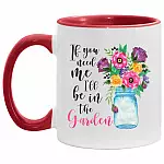 If You Need Me, White/Red, 11 oz. Accent Mug