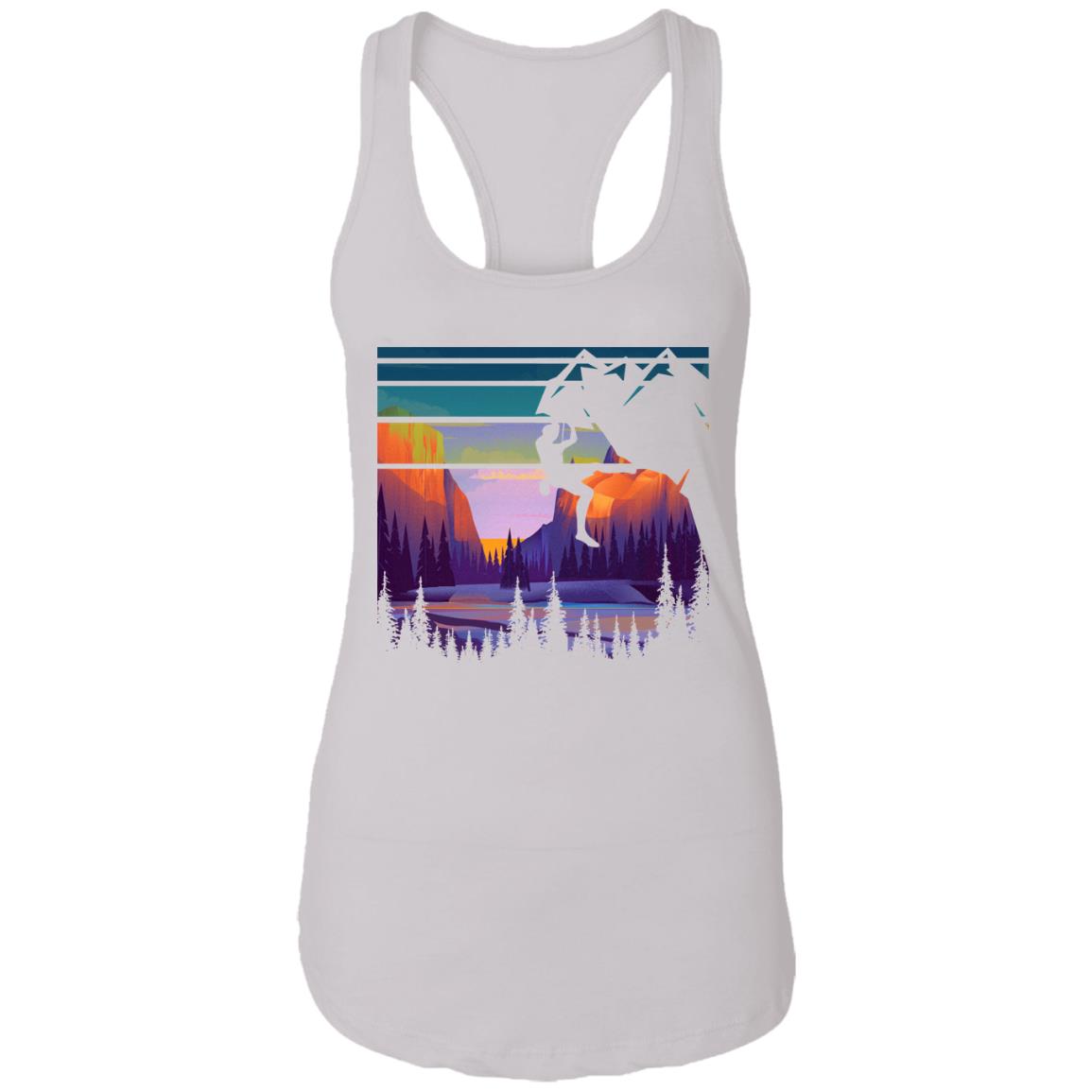 Yosemite Na, White, Ladies Racerback Tank Yosemite Na, White, Ladies Racerback Tank