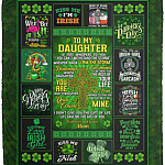 Mom To My Daughter If Fate, White, Cozy Plush Fleece Blanket - 50x60