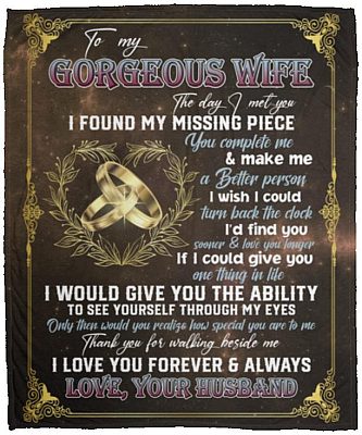 wife blanket, White, Cozy Plush Fleece Blanket - 50x60