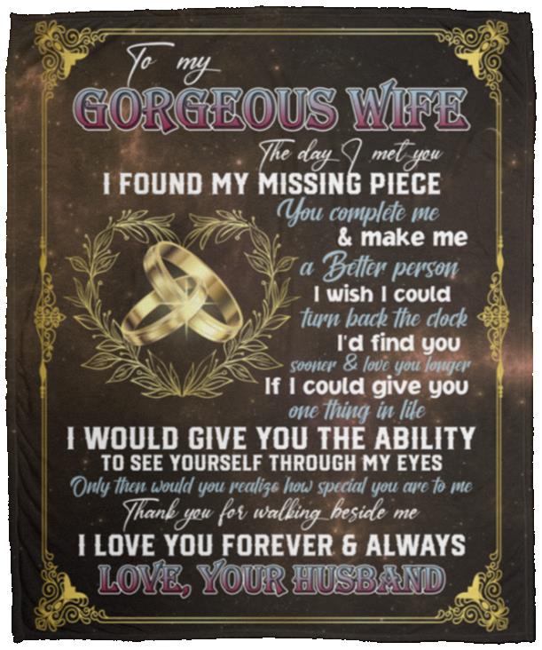 wife blanket, White, Cozy Plush Fleece Blanket - 50x60 wife blanket, White, Cozy Plush Fleece Blanket - 50x60