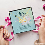 From Daughter to Mom You're the Only Person Who Carries Me for 9 Months in Belly Infinity Hearts Pendant Necklace