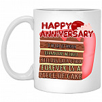 Cake Mug, White, 11 oz. White Mug