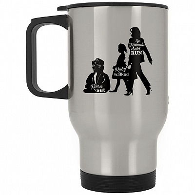 14 oz. Silver Travel Mug