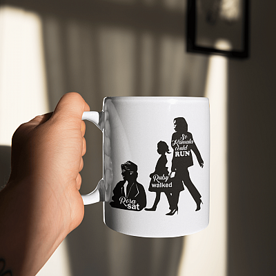Alternative view of Rosa Sat Ruby Walked so Kamala Could Run Ceramic Coffee Mug - Beer Stein - Water Bottle - Color Changing Mug