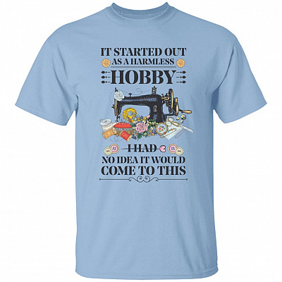 It Started Out T-shirt, Light Blue, Unisex T-Shirt