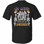 Print On Back In War There Are No Unwounded T-shirt - Veteran USA Shirts, Black, Unisex T-Shirt