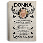 Custom Photo Until We Meet Again Gallery Wrapped Framed Canvas Prints - Unframed Poster - Home Decor Wall Art, White, 0.75'' Framed Canvas