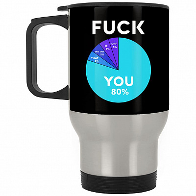 14 oz. Silver Travel Mug