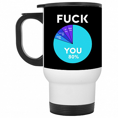 14 oz. White Travel Mug