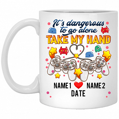 Personalized It's Dangerous to Mug, White, 11 oz. White Mug