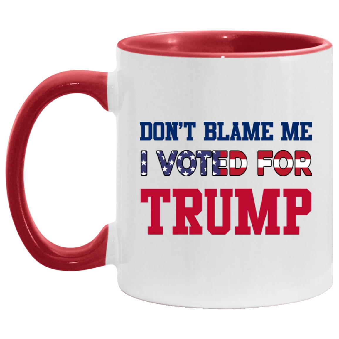 Trump Accent Mug, White/Red, 11 oz. Accent Mug