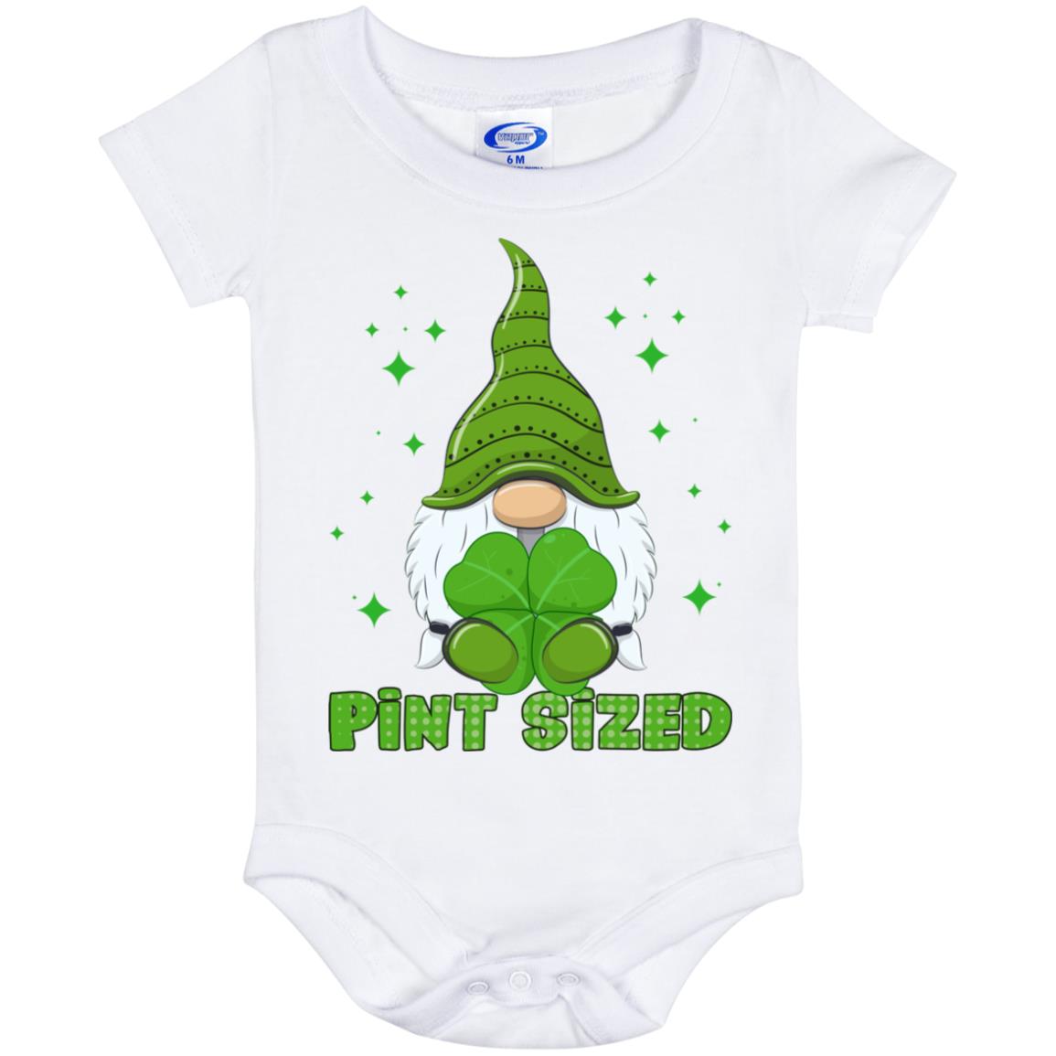 Pint Sized Gnome baby, White, Baby Onesie - 06 Month Pint Sized Gnome baby, White, Baby Onesie - 06 Month