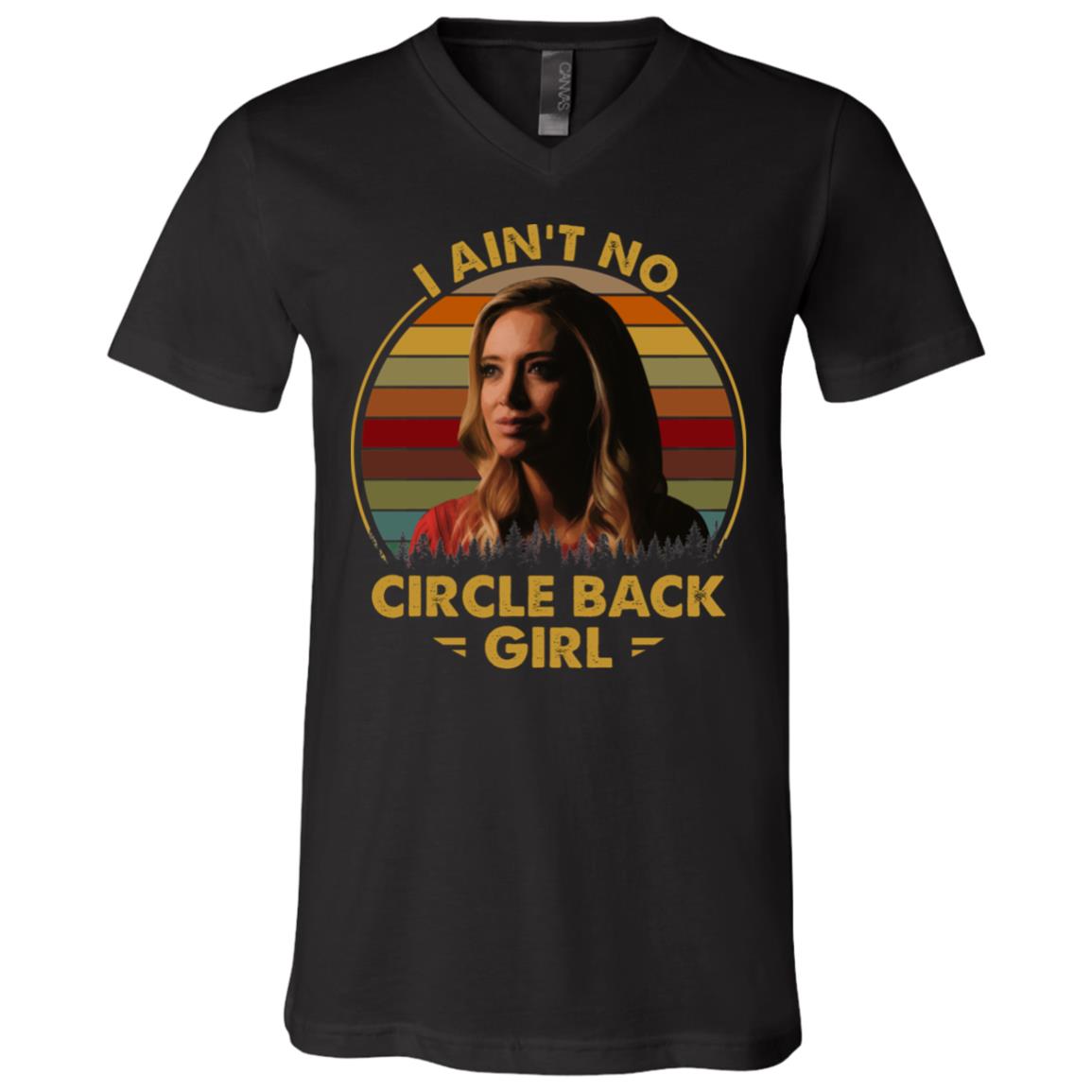 Vintage Kayleigh T shirt V neck, Black, V-Neck T-Shirt