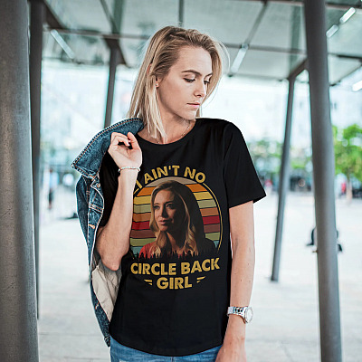 Alternative view of Vintage Kayleigh Mc Enany I Ain't No Circle Back Girl Political T-Shirt - V-neck - Kayleigh McEnany Shirt