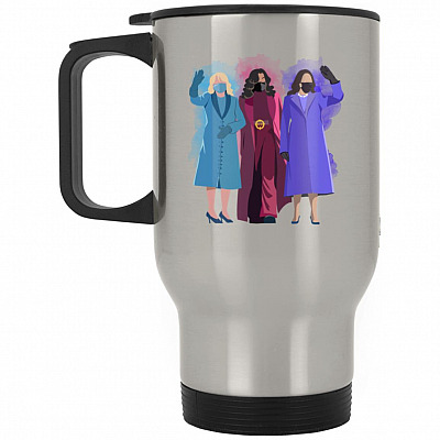 14 oz. Silver Travel Mug