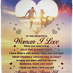 Personalized Photo To The Blanket, White, Cozy Plush Fleece Blanket - 50x60 Personalized Photo To The Blanket, White, Cozy Plush Fleece Blanket - 50x60