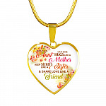 Only an Aunt Can Give Hugs Like a Mother Keep Secrets Like a Sister Heart Pendant Necklace Gifts - Heart Luxury Necklace (Gold Plated)