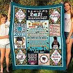 9VT. Niece Senior Blanket Aunt 2021 blanket mockup