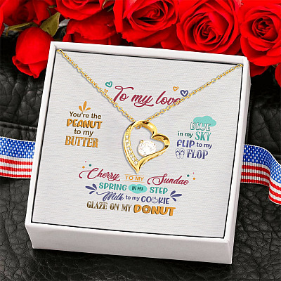 To My Love You Are The Peanut To My Butter Forever Love Pendant Necklace