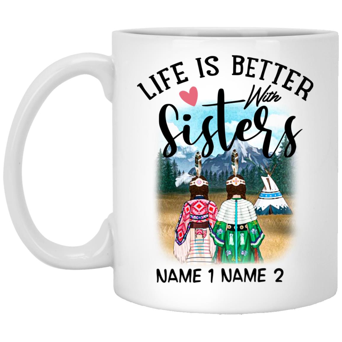 Personalized Life Is Bette mug, White, 11 oz. White Mug
