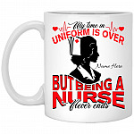 Personalized Being Nurse, White, 11 oz. White Mug Personalized Being Nurse, White, 11 oz. White Mug