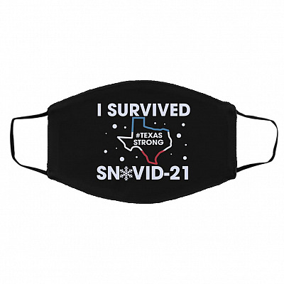 Snovid Mask, Black, Cloth Face Cover – Medium/Large