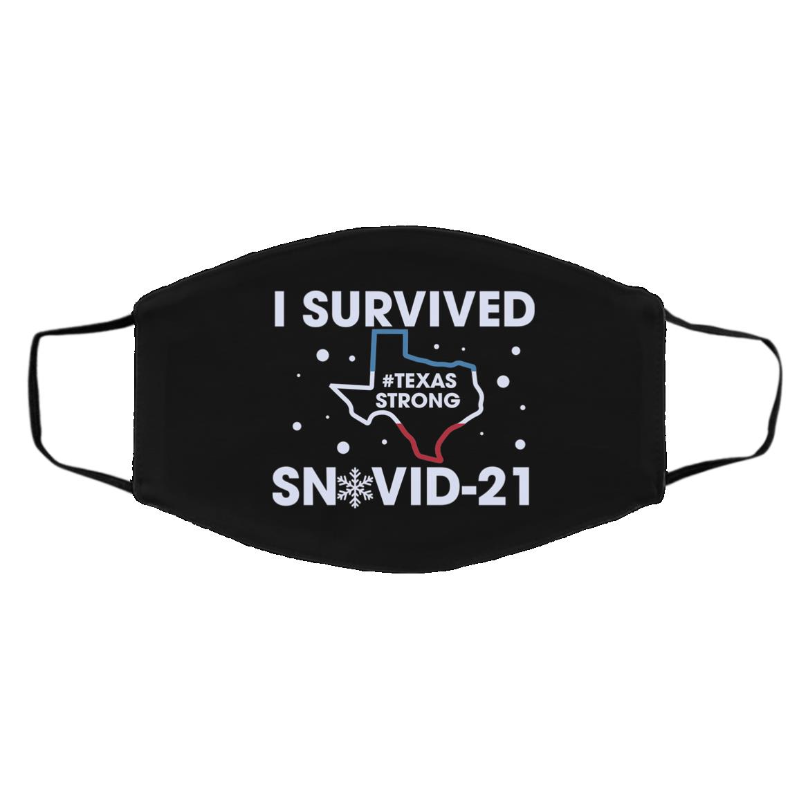 Snovid Mask, Black, Cloth Face Cover – Medium/Large