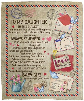 Letter To My, White, Cozy Plush Fleece Blanket - 50x60