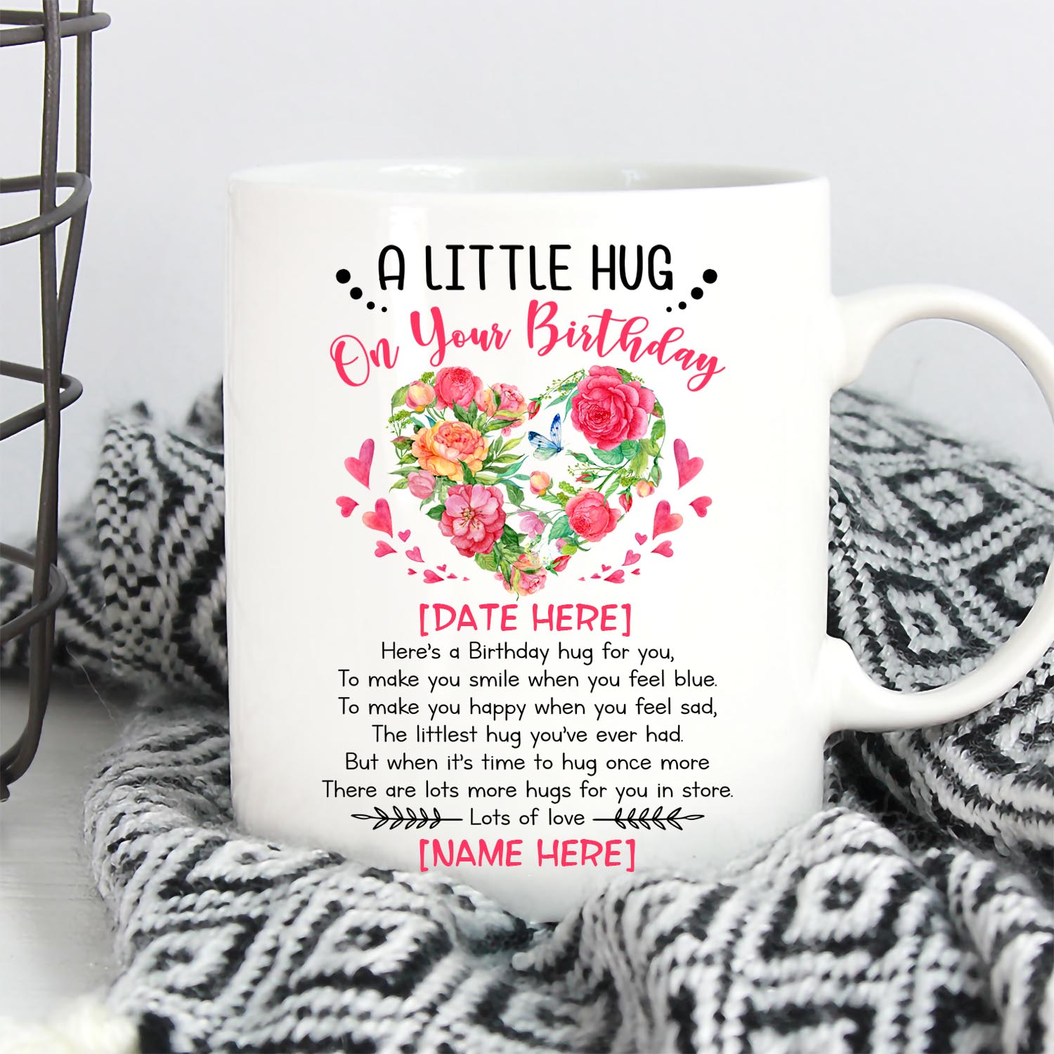 A Little Hug On Birthday Personalized Gift For Mom 2