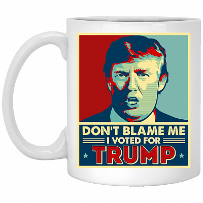 Don't Blame Me Mug, White, 11 oz. White Mug