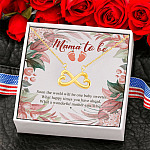 Mama to Be What a Wonderful Mother You Will Be New Mom Gift Infinity Heart Pendant Necklace