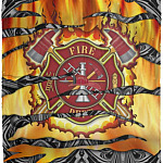 Fire Honor Courage, White, Cozy Plush Fleece Blanket - 50x60