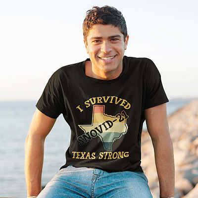 Alternative view of I Survived Snovid-2021 Texas Strong Vintage T-Shirt