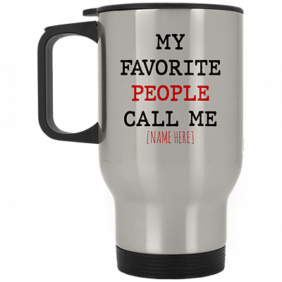 14 oz. Silver Travel Mug