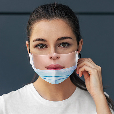 Alternative view of Bandit Prank Women Mask - Maskless Funny Washable Reusable Printed Cloth Face Mask