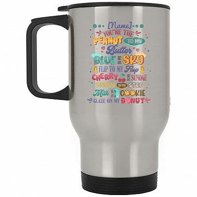 14 oz. Silver Travel Mug