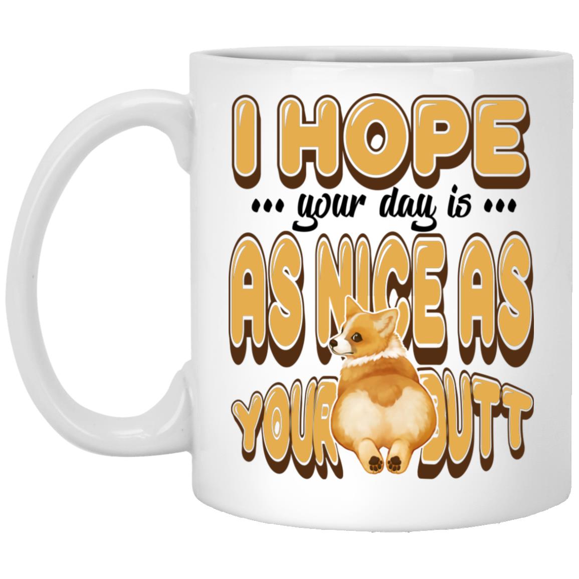 butt mug, White, 11 oz. White Mug butt mug, White, 11 oz. White Mug