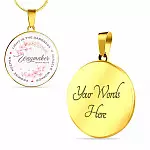 Waymaker Light In The Darkness Miracle Worker Promise Keeper Circle Pendant Necklace - Circle Luxury Necklace (Gold Plated) Waymaker Light In The Darkness Miracle Worker Promise Keeper Circle Pendant Necklace - Circle Luxury Necklace (Gold Plated)